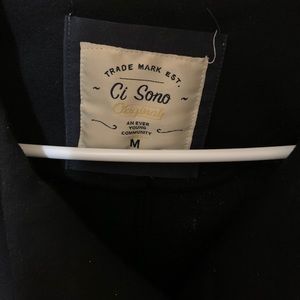 Black Pea Coat size medium